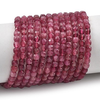 Natural Pink Tourmaline Beads Strands G-G106-G03-01A-1