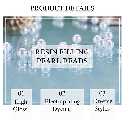 Olycraft Acrylic Imitation Pearl Beads OACR-OC0001-04B-01-1