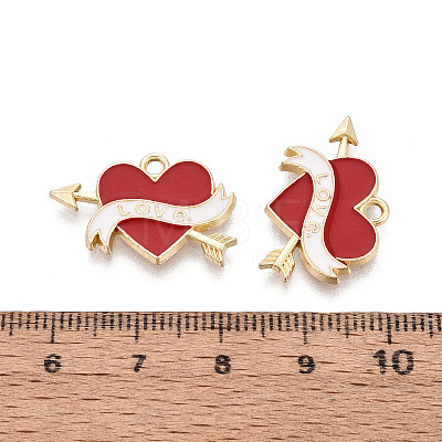 Alloy Enamel Pendants ENAM-T024-25A-G-1