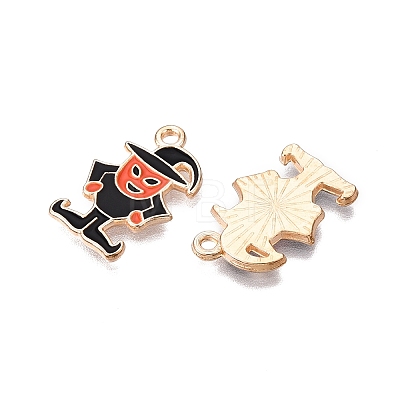 Halloween Theme Alloy Enamel Pendants PALLOY-N176-34-RS-1