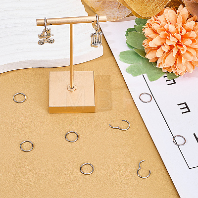 10Pcs 316L Stainless Steel Sleeper Earrings EJEW-BBC0001-56D-1
