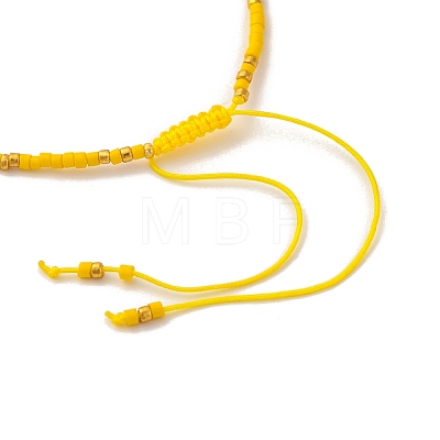 Yellow Opal Braided Bead Bracelet FR2657-1-1