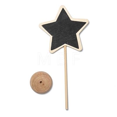 Star Boxwood Mini Chalkboard Signs WOOD-F010-07-1