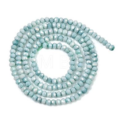 Electroplate Rondelle Glass Beads Strands GL-T021-2x2.5mm-17-23-1
