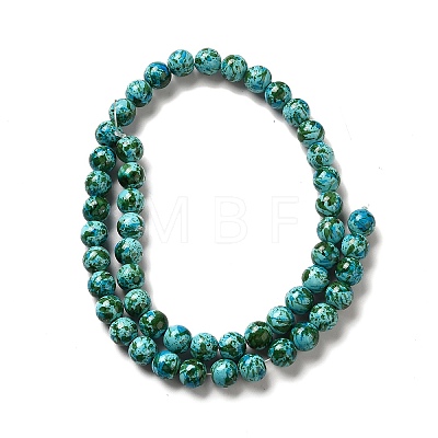 Synthetic Turquoise Dyed Beads Strands G-E594-24H-1