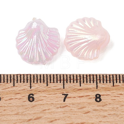 UV Plating Opaque Acrylic Beads OACR-G058-19B-1