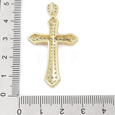 Real 18K Gold Plated Brass Micro Pave Cubic Zirconia Pendants KK-A209-04F-G-1