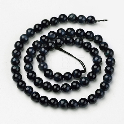 Natural Blue Tiger Beads Strands G-D809-08-10mm-1