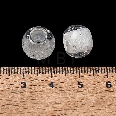 Transparent Resin European Beads RESI-F073-19-1