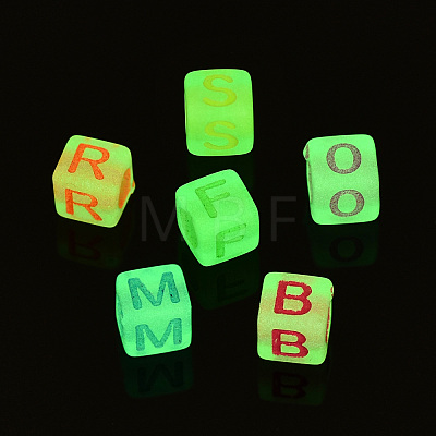 Luminous Transparent Acrylic Beads LACR-N001-59-1