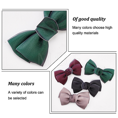 8Pcs 4 Colors Handmade Organza Bowknot DIY-FG0004-32-1
