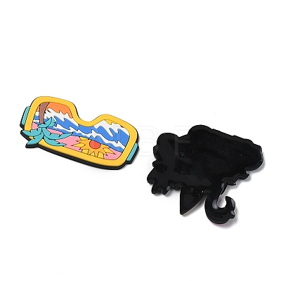 Beach Theme PVC Plastic Cabochons PL-CBABCB6-06-1