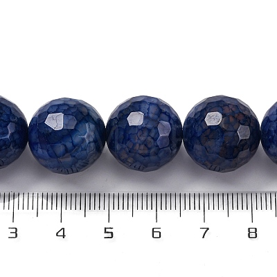 Natural Dragon Veins Agate(Dyed & Heated) Beads Strands G-K390-A12-01-1