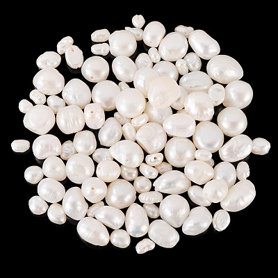 100Pcs 4 Styles Natural Cultured Freshwater Pearl Beads PEAR-TA0001-38-1