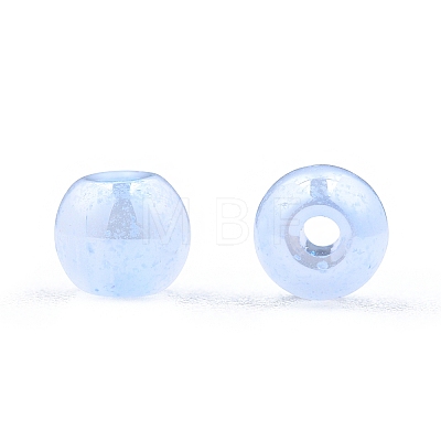 6/0 Imitation Jade Glass Seed Beads X1-SEED-N004-006-13-1