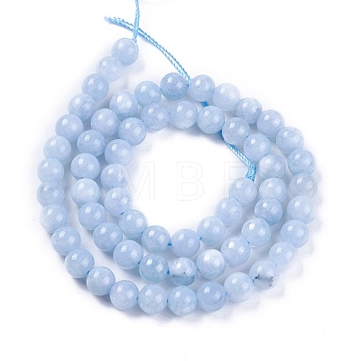 Natural Jade Beads Strands G-L500-01-6mm-1