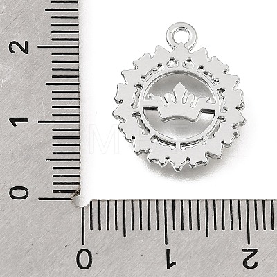 UV Plating Alloy Crystal Rhinestone Pendants RB-CBAD37D-08P-1