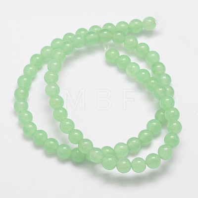 Natural & Dyed Malaysia Jade Bead Strands X-G-A146-6mm-A26-1