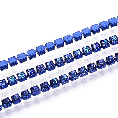 Iron Rhinestone Cup Chains CH-T006-05B-15-1