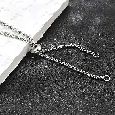 Non-Tarnish Adjustable 304 Stainless Steel Slider Necklaces X-NJEW-L156-003P-1