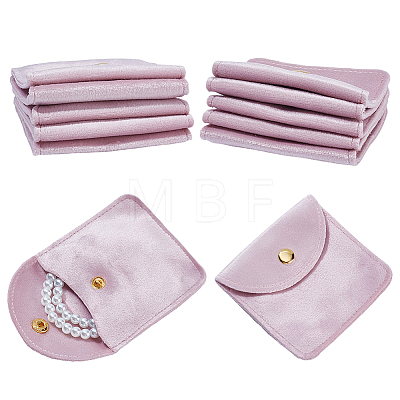 Velvet Jewelry Pouches LS-TP-WH0012-05A-1