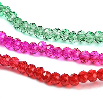 Transparent Painted Glass Beads Strands DGLA-A034-T1mm-A24-1