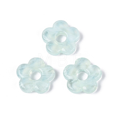 Two Tone Handmade Lampwork European Beads LAMP-N024-39-01B-1