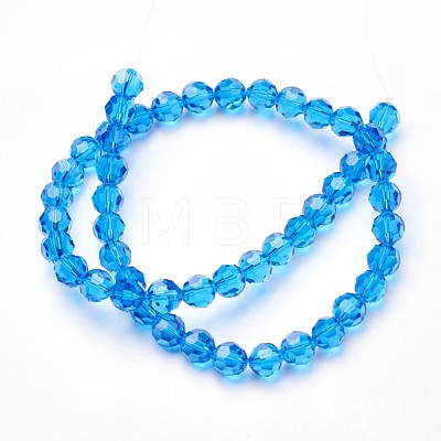 Imitation Austrian Crystal Bead Strands G-M181-6mm-25A-1