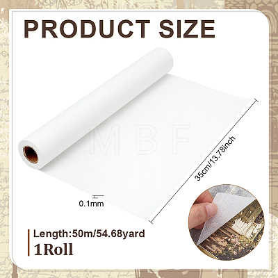 50M Cicada Wing Paper Roll for Calligraphy Painting DIY-WH0671-435-1