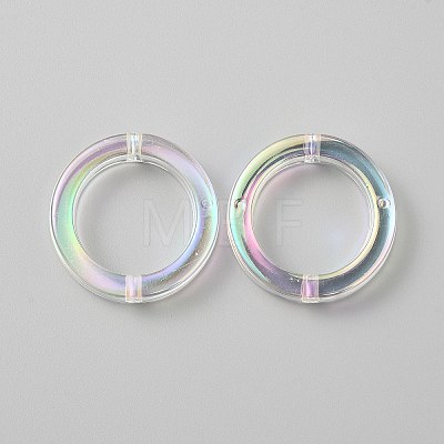 Plating Acrylic Beads LS-MACR-WH0010-20B-04-1