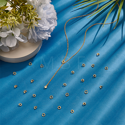 60Pcs Brass Open Jump Rings KK-UN0006-09G-1