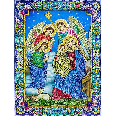 Religion Human Pattern DIY Diamond Painting Kits DIAM-PW0010-49A-12-1