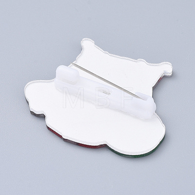 Acrylic Safety Brooches JEWB-D006-A14-1