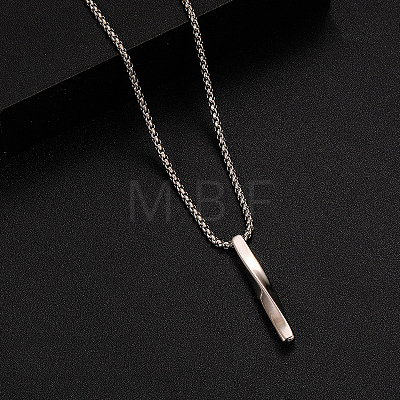 Alloy Pendant 316 Surgical Stainless Steel Chain Necklaces for Men FS-WG50373-02-1