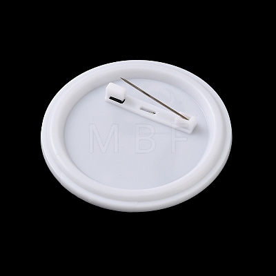Round Plastic Brooch Base Settings KY-D025-02B-1