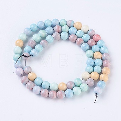 Natural Gemstone Imitation Rainbow Alashan Agate Strands G-O183-05C-1-1