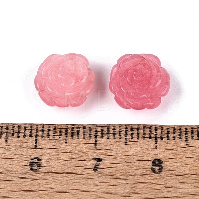 Dyed Natural White Jade Carved Beads G-Q601-41B-01-1