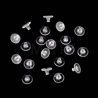 100Pcs Plastic Ear Nuts KK-TADJ0001-36-1