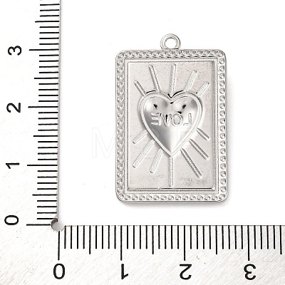 Anti-Tarnish 304 Stainless Steel Pendants STAS-K293-09P-1