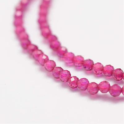Synthetic Gemstone Beads Strands G-K182-2mm-17-1
