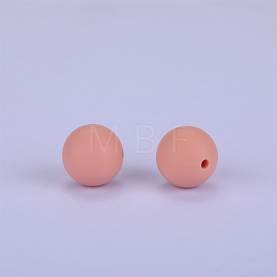 Round Silicone Focal Beads SI-JX0046A-74-1