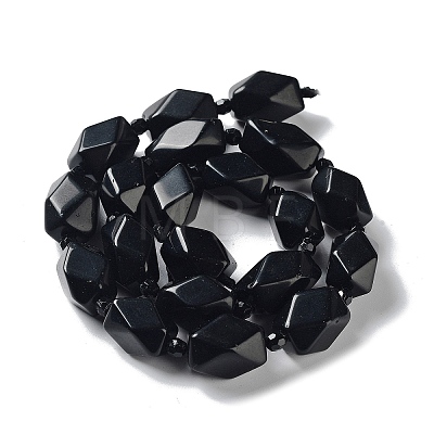 Natural Obsidian Beads Strands G-C182-24-01-1