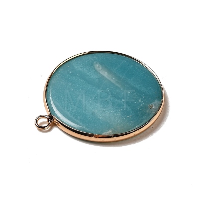 Natural Amazonite Pendants X-G-A213-01G-02-1