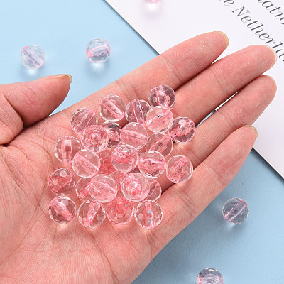 Transparent Acrylic Beads TACR-S154-10A-26-1