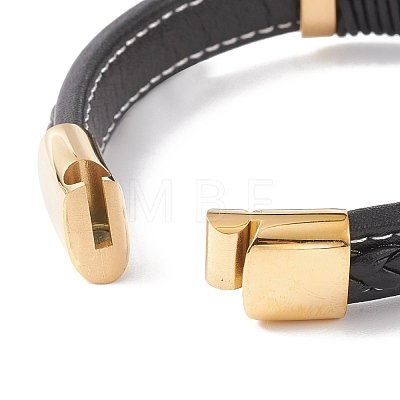Leather Cord Bracelets BJEW-E345-09G-1