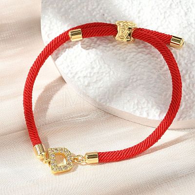 Adjustable Nylon Cord Bracelets BJEW-C096-01G-04-1