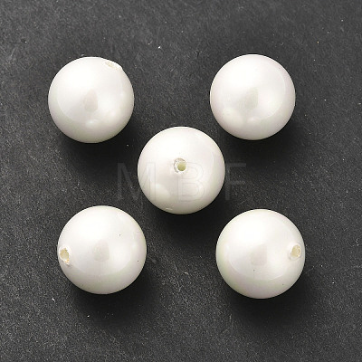 Baking Paint Pearlized Glass Pearl Round Beads HY-Q001-01B-1