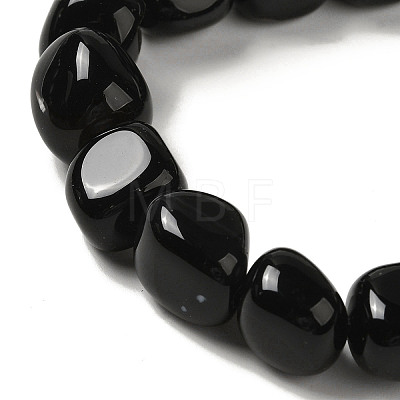 Natural Black Onyx(Dyed & Heated) Beads Strands G-NH0017-B06-02-1