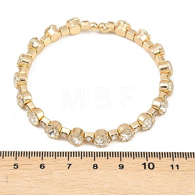 Iron Rhinestone Bangles for Women BJEW-A156-02G-1