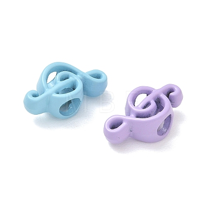 Spray Painted Alloy European Beads AL-CBA5B8E-15-1